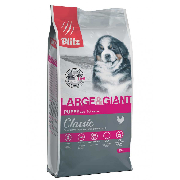 Blitz Classic Puppy Large & Giant Dog Сухой корм для щенков крупных и гигантских пород