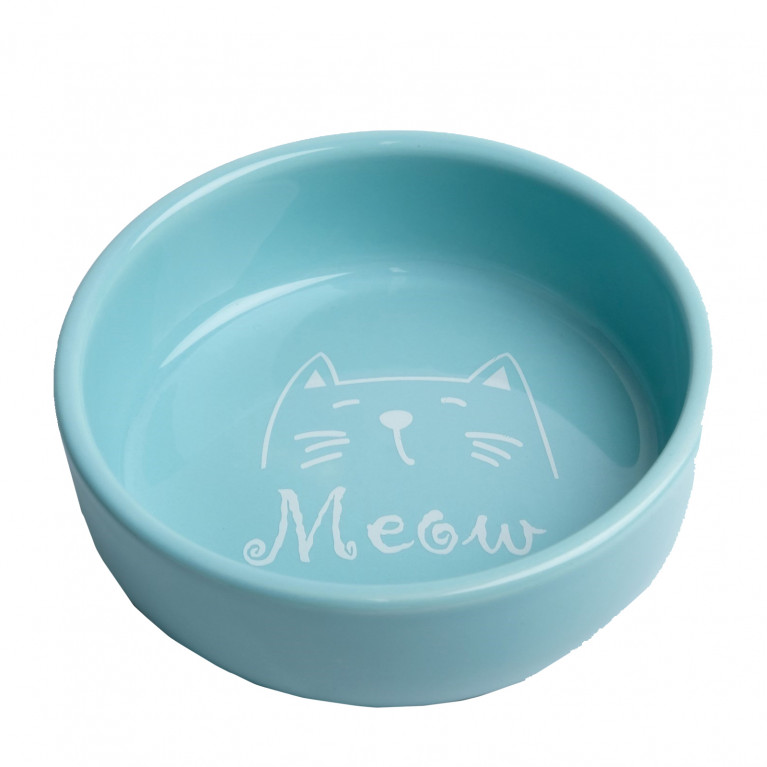 Миска керамическая "Meow" 300 мл, 13,4 x 4 cм