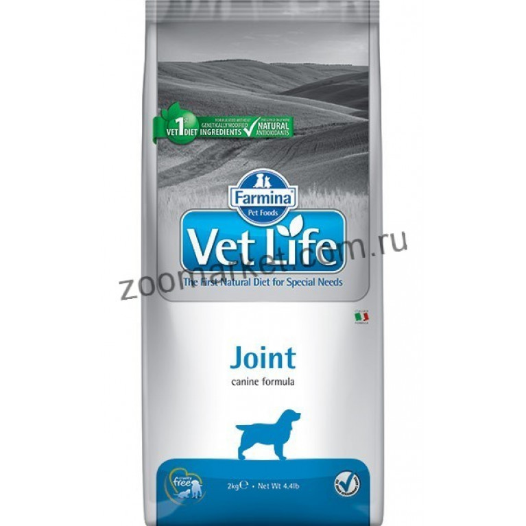 Farmina Vet Life Joint Диетический сухой корм для собак при заболеваниях опорно-двигательного аппарата