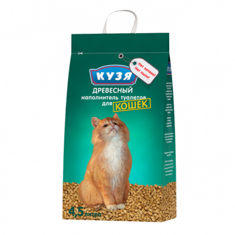 Кузя Наполнитель древесный 4,5 л