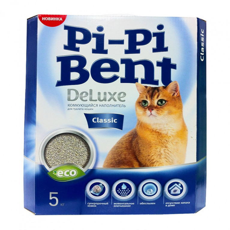 Pi-Pi-Bent Deluxe Classic Комкующийся наполнитель 5кг