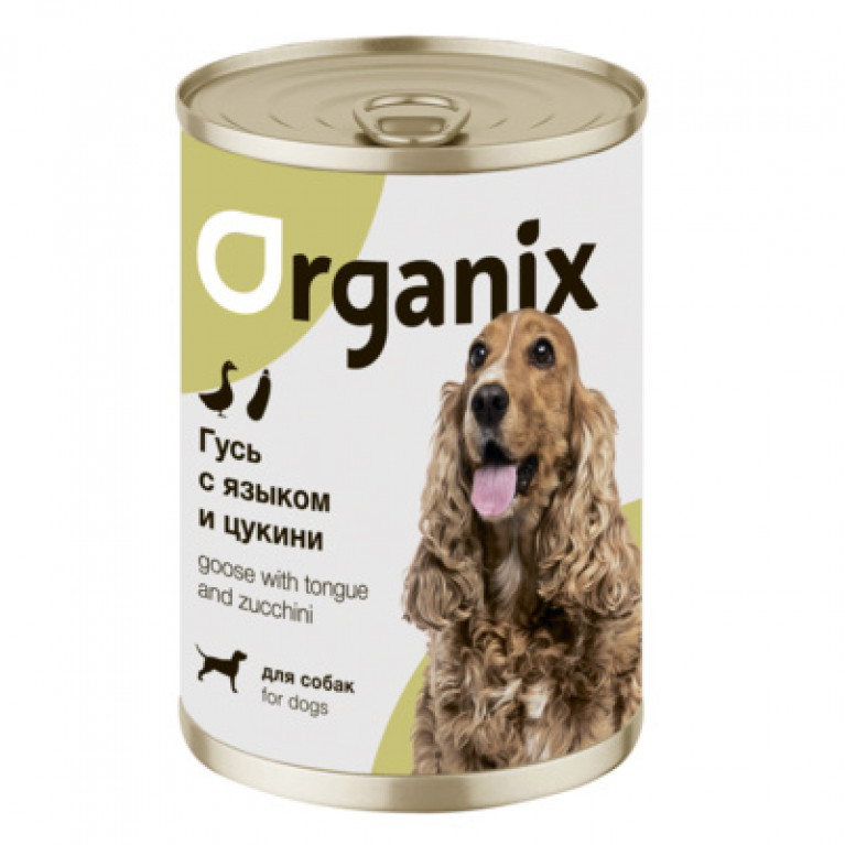 Organix Консервы для собак Рагу из гуся с языком и цуккини