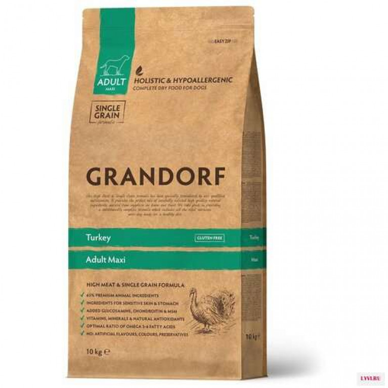 Grandorf Adult Maxi Turkey Корм для собак крупных пород (Индейка)